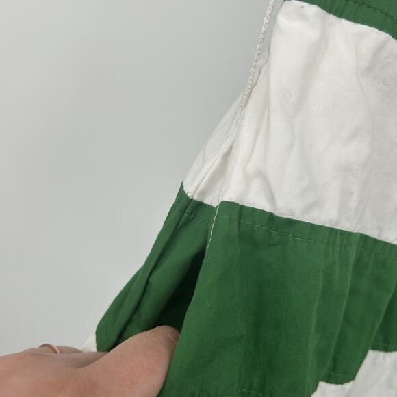Eshakti Green White Stripe Fit & Flare Dress with Pockets Size Medium 10 M - Picture 3 of 7